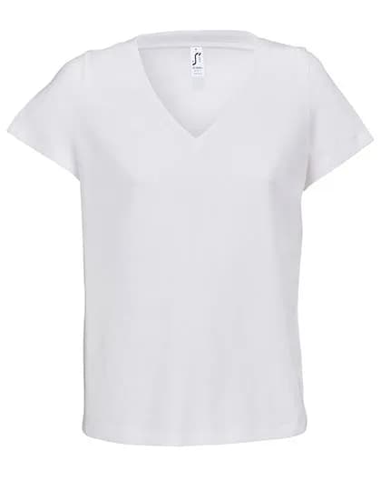 Women´s V-Neck T-Shirt Regent - White