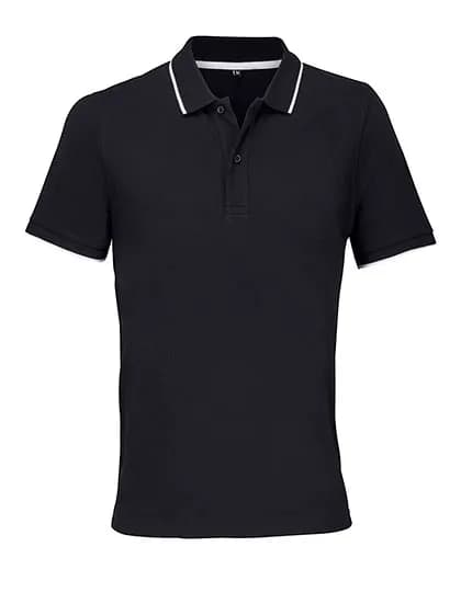 Unisex Polo Shirt Palermo - Black/White
