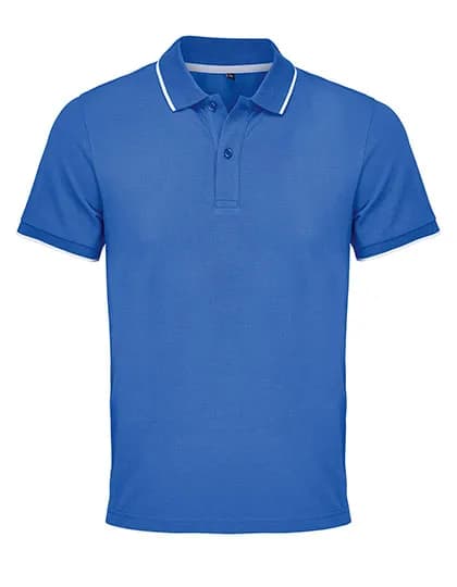 Unisex Polo Shirt Palermo - Royal Blue 241/White