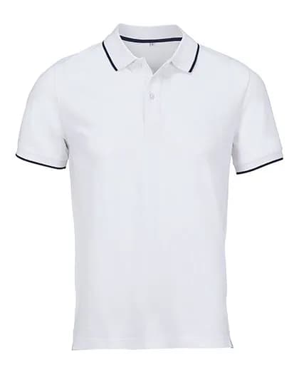 Unisex Polo Shirt Palermo - White/French Navy
