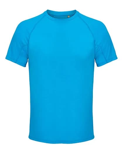 Men´s Raglan Sleeve T-Shirt Vortex - Aqua