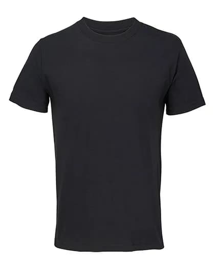Unisex Vintage Open-End T-Shirt Cliff - Deep Black