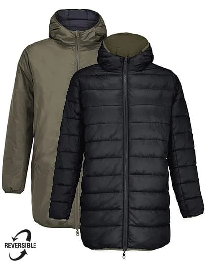 Unisex Reversible Parka Reverse - Army/Black