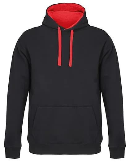 Unisex Hooded Sweatshirt Cameron - Black/Red