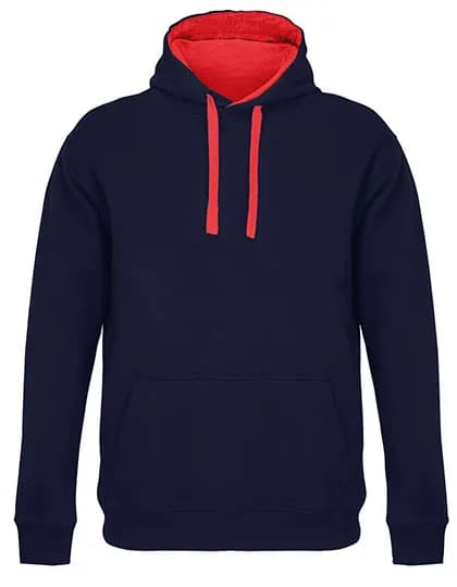 Unisex Hooded Sweatshirt Cameron - French Navy/Bright Red