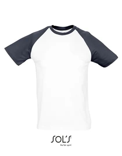 Raglan T-Shirt Funky 150 - White/Navy