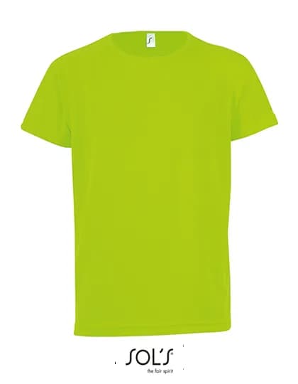 Kids´ Raglan Sleeved T-Shirt Sporty - Neon Green
