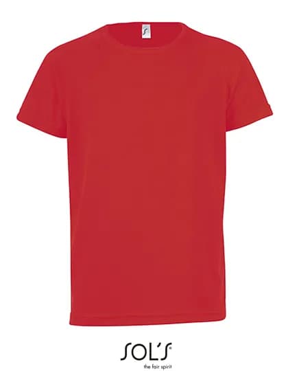 Kids´ Raglan Sleeved T-Shirt Sporty - Red