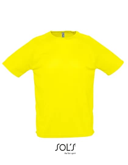 Men´s Raglan Sleeves T Sporty - Lemon