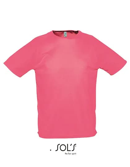 Men´s Raglan Sleeves T Sporty - Neon Coral