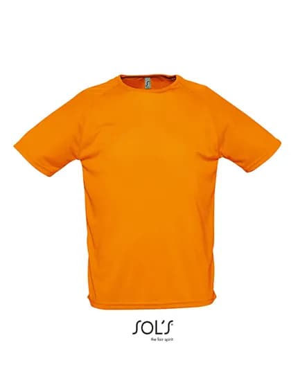 Men´s Raglan Sleeves T Sporty - Neon Orange