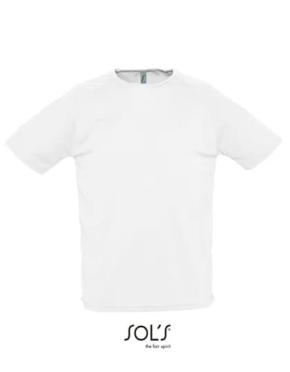 Men´s Raglan Sleeves T Sporty - White