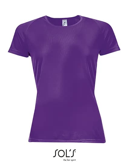 Women´s Raglan Sleeves T Sporty - Dark Purple