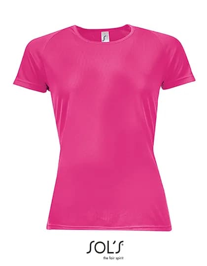 Women´s Raglan Sleeves T Sporty - Neon Pink