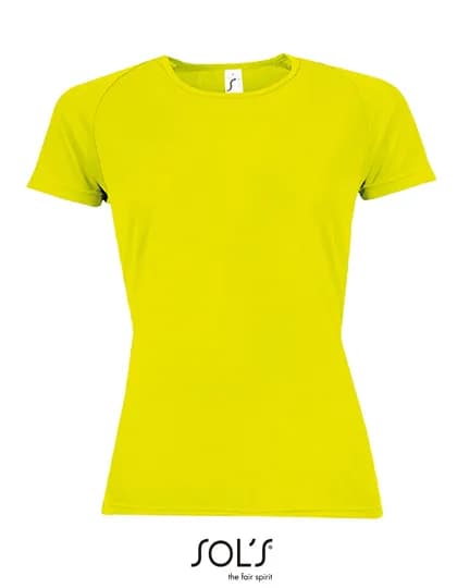 Women´s Raglan Sleeves T Sporty - Neon Yellow