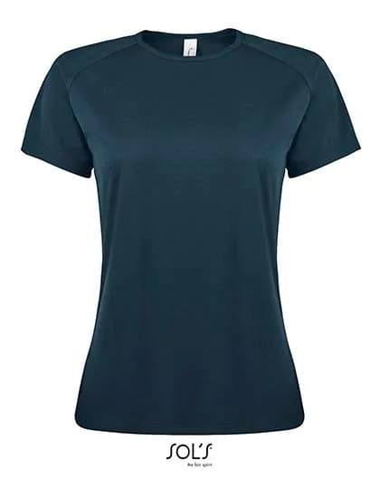 Women´s Raglan Sleeves T Sporty - Petroleum Blue