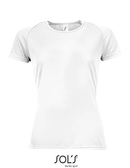 Women´s Raglan Sleeves T Sporty - White