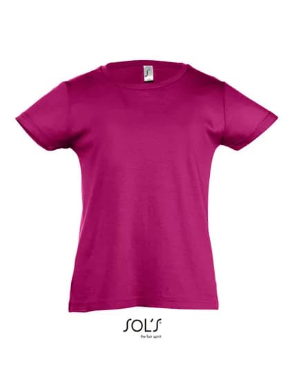 Kids´ T-Shirt Girlie Cherry - Fuchsia