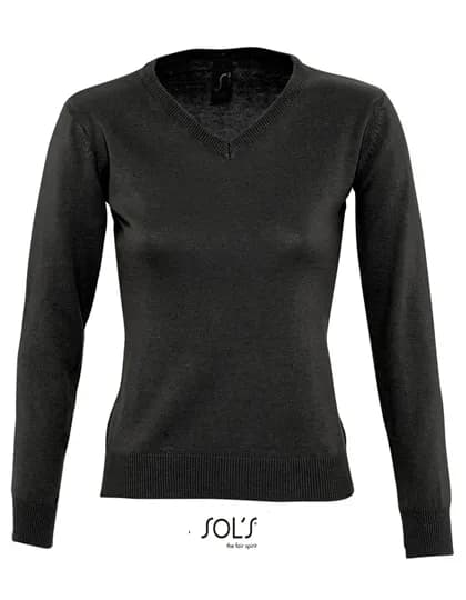 Women´s V-Neck Sweater Galaxy - Black