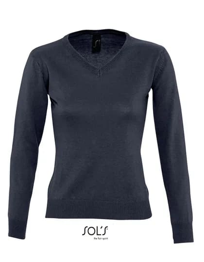 Women´s V-Neck Sweater Galaxy - Navy