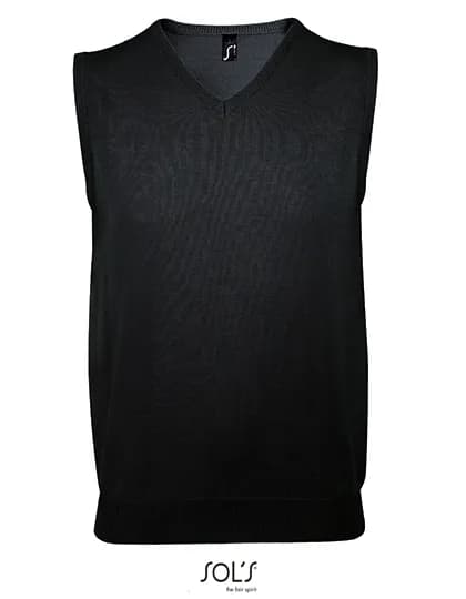 Unisex Sleeveless Sweater Gentlemen - Black