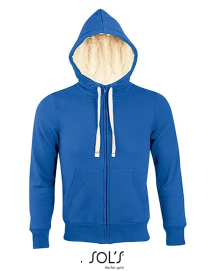 Unisex Zipped Jacket Sherpa - Royal Blue 241