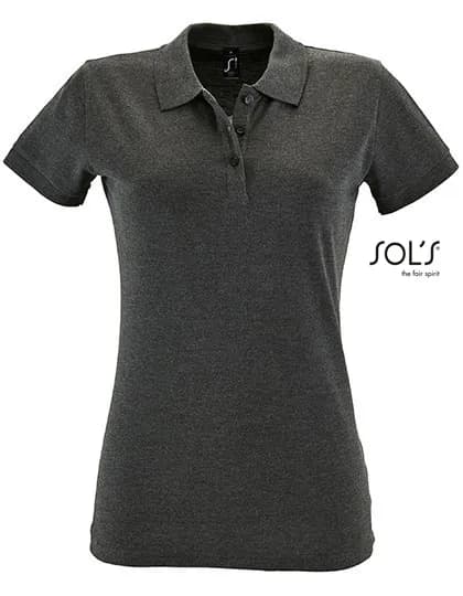 Women´s Polo Shirt Perfect - Charcoal Melange