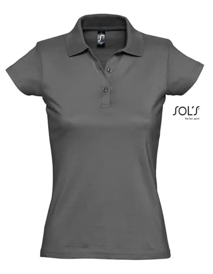 Women´s Jersey Polo Shirt Prescott - Dark Grey (Solid)