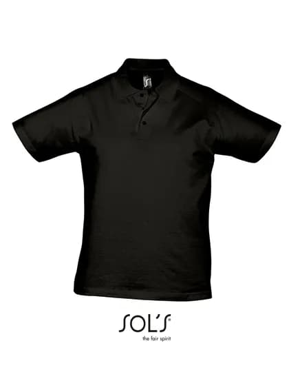 Men´s Jersey Polo Shirt Prescott - Deep Black