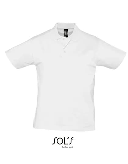 Men´s Jersey Polo Shirt Prescott - White