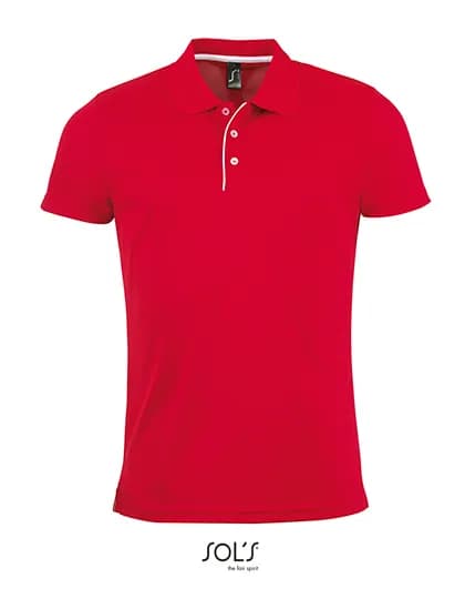 Men´s Sports Polo Shirt Performer - Red