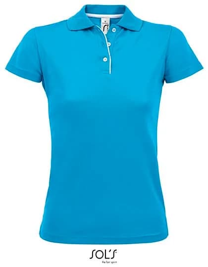 Women´s Sports Polo Shirt Performer - Aqua