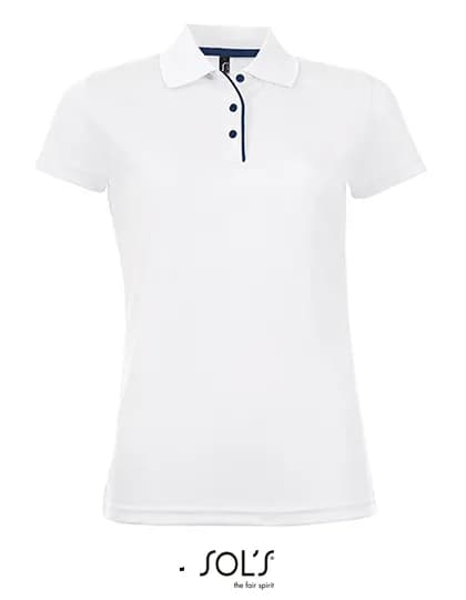 Women´s Sports Polo Shirt Performer - White