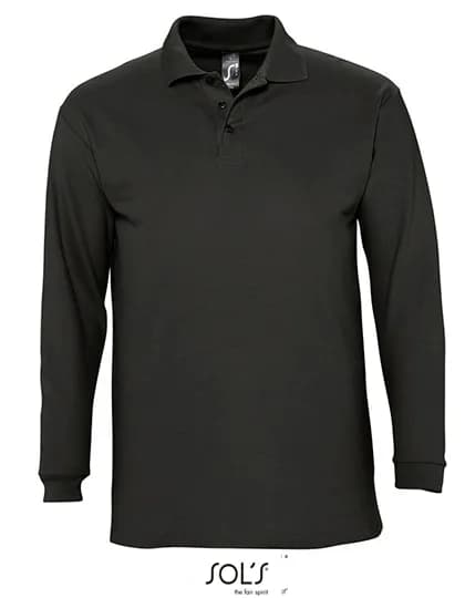 Long Sleeve Polo Winter II - Black