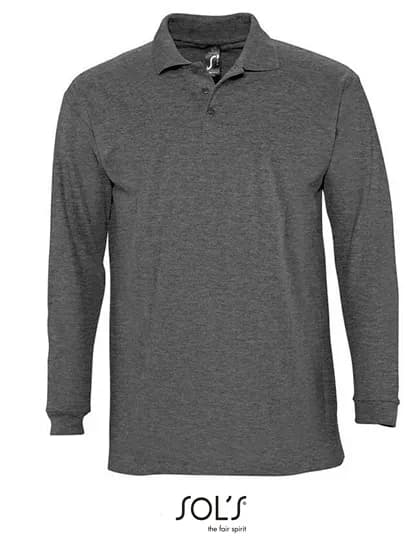 Long Sleeve Polo Winter II - Charcoal Melange