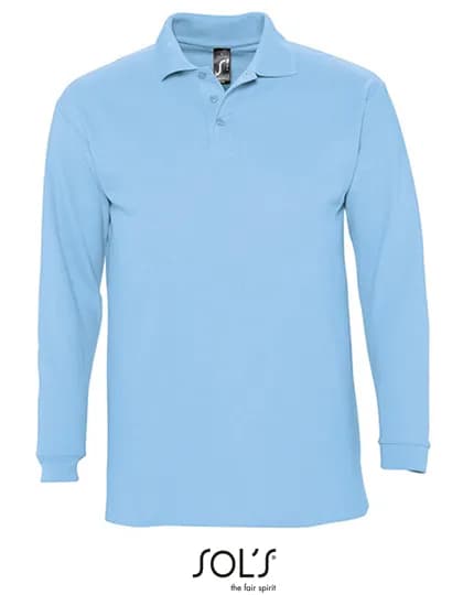 Long Sleeve Polo Winter II - Sky Blue