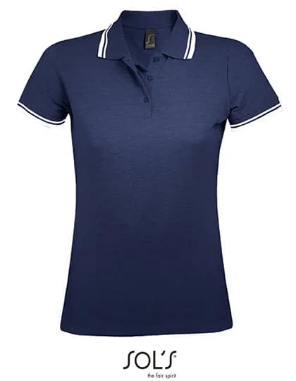 Women´s Polo Shirt Pasadena - French Navy/White