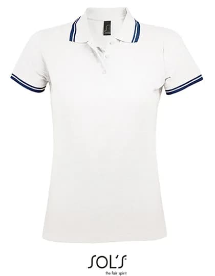 Women´s Polo Shirt Pasadena - White/Navy