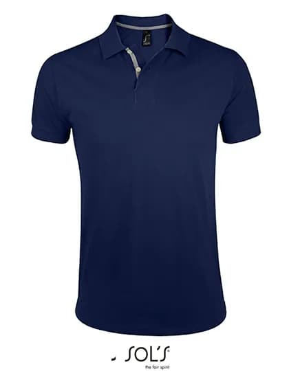Men´s Polo Shirt Portland - French Navy/Grey (Solid)