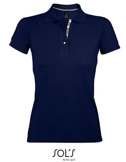 Women´s Polo Shirt Portland - French Navy/Grey (Solid)
