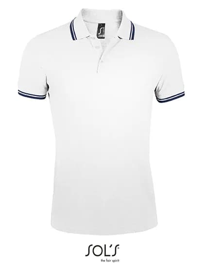 Men´s Polo Shirt Pasadena - White/Navy
