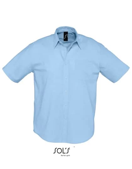 Men´s Oxford-Shirt Brisbane Short Sleeve - Sky Blue