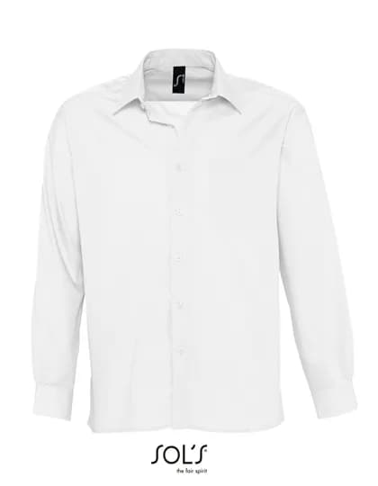 Popeline-Shirt Baltimore Long Sleeve - White