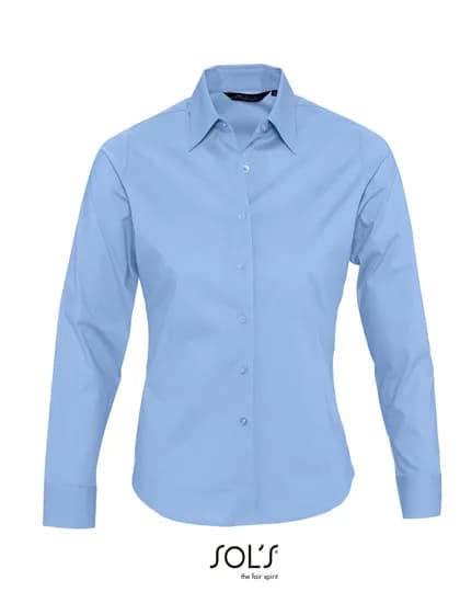 Women´s Long Sleeved Stretch Shirt Eden - Bright Sky