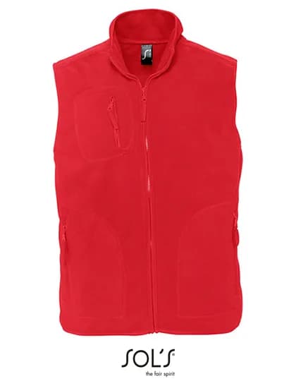 Unisex Fleece Vest Norway - Red