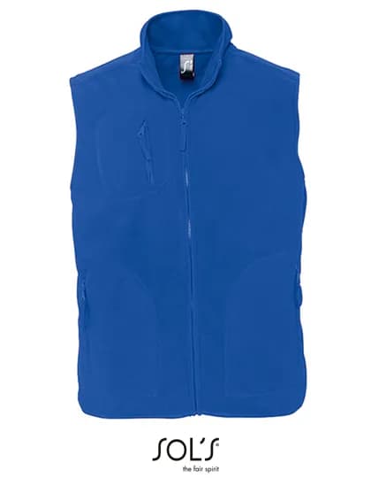 Unisex Fleece Vest Norway - Royal Blue 241