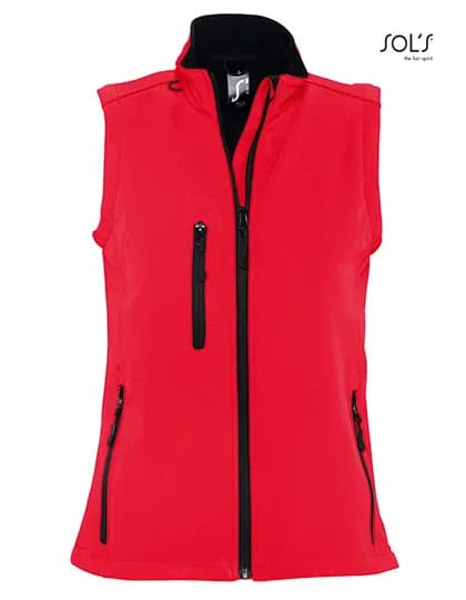 Women´s Sleeveless Softshell Rallye - Red