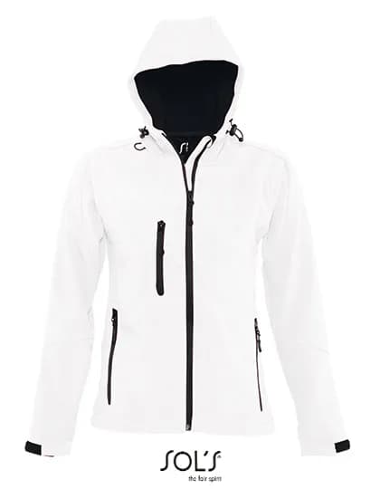 Women´s Hooded Softshell Jacket Replay - White