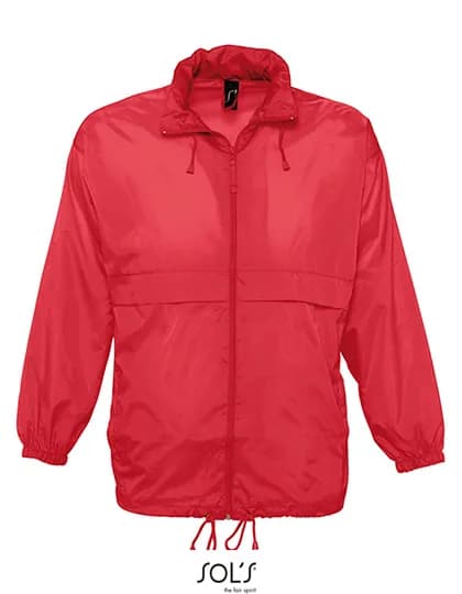 Unisex Windbreaker Surf Jacket - Red
