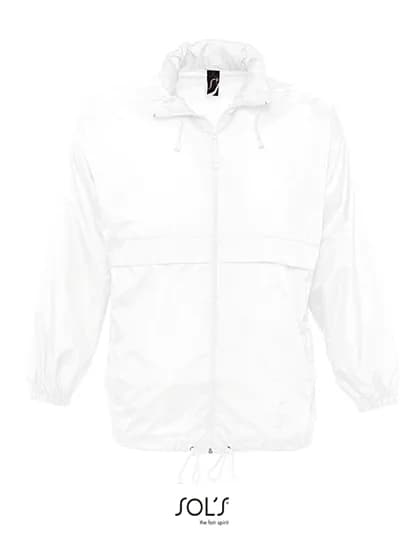 Unisex Windbreaker Surf Jacket - White